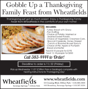 thanksgiving family feast from wheatfields